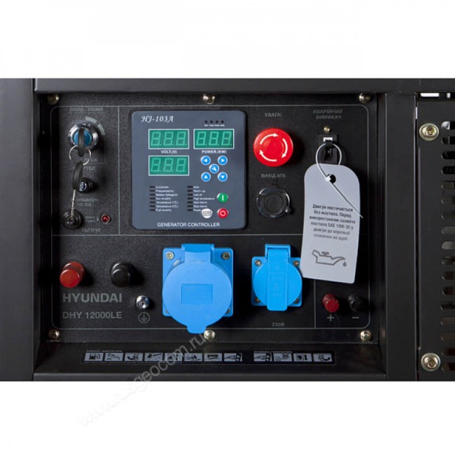 Дизельный генератор Hyundai DHY 12000LE Дизельный генератор Hyundai DHY 12000LE