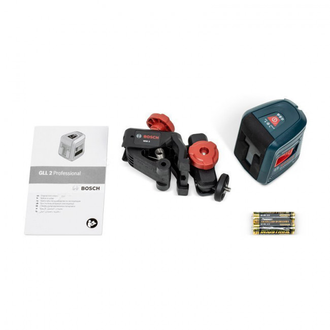 Лазерный уровень BOSCH GLL 2 с держателем MM2