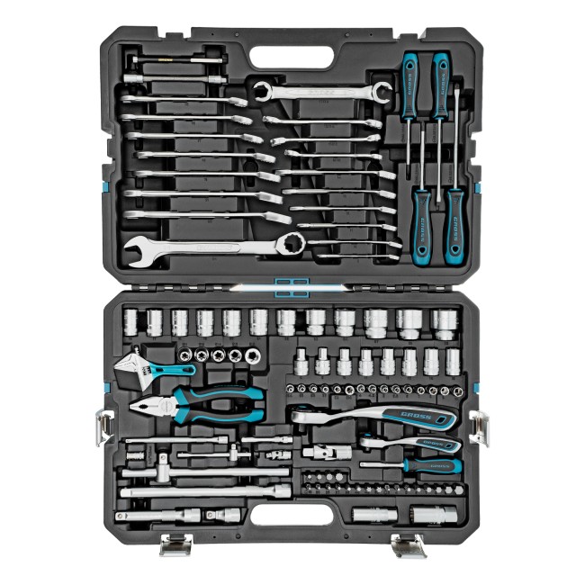 Набор инструментов 1/4", 1/2", CrV 101 предмет Gross Набор инструментов 1/4", 1/2", CrV 101 предмет Gross