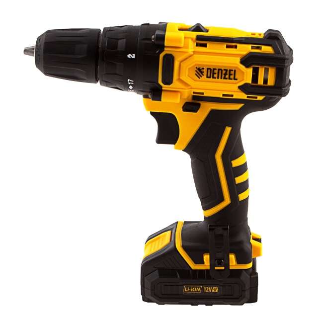Дрель-шуруповерт аккумуляторная CDL-12-01CB Denzel Дрель-шуруповерт аккумуляторная CDL-12-01CB Denzel