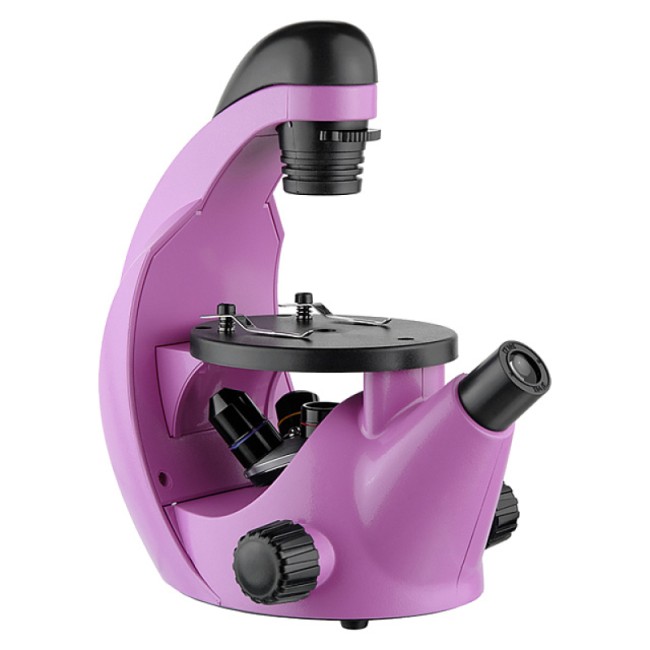 Микроскоп школьный Микромед Эврика 40x-320x инвертированный (аметист)