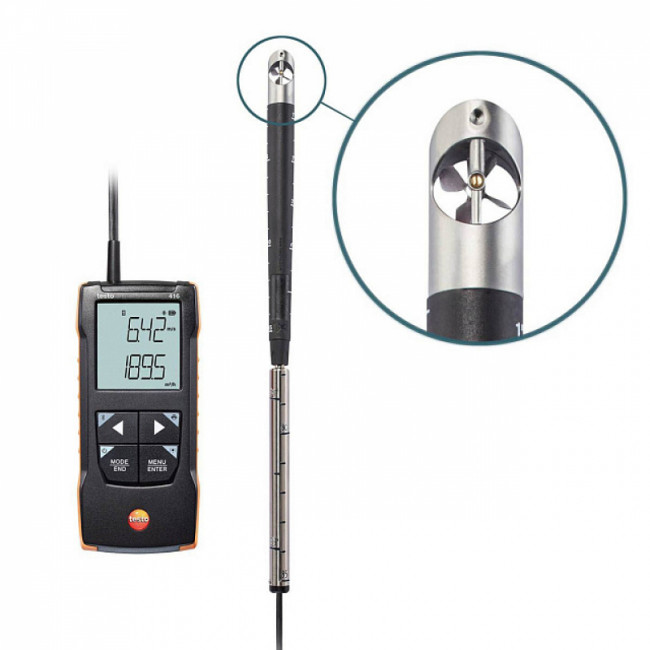 Анемометр Testo 416 с подключением к приложению