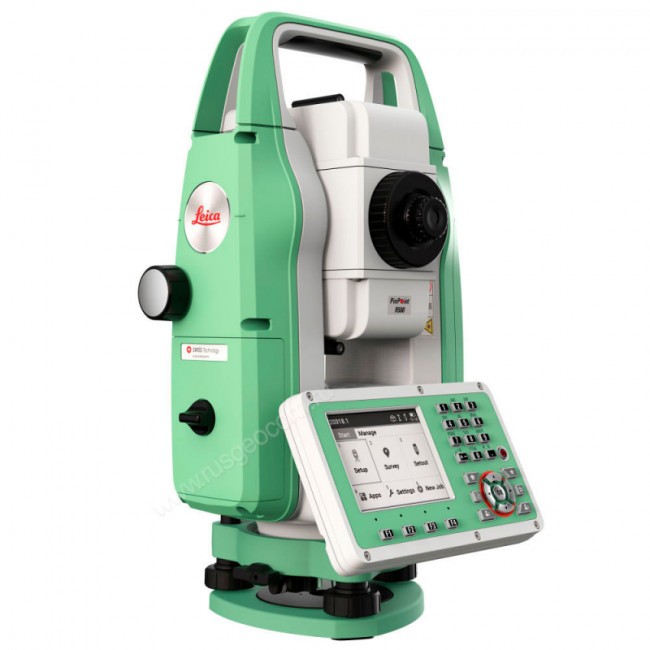 Комплект 4 в 1: тахеометр Leica TS03 R500 (5") со штативом, отражателем и вехой