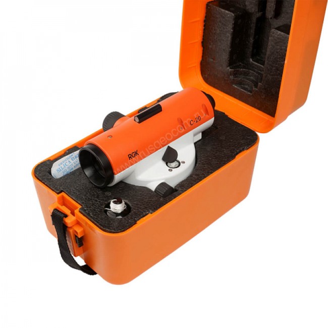 Комплект оптический нивелир RGK C-20 + штатив S6-N + рейка AMO S5 Комплект оптический нивелир RGK C-20 + штатив S6-N + рейка AMO S5