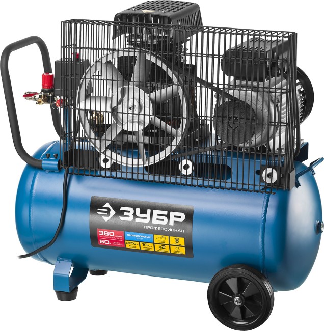 Компрессор ременной масляный компрессор ЗКПМ-360-50-Р-2.2 ЗУБР Профессионал Компрессор ременной масляный компрессор ЗКПМ-360-50-Р-2.2 ЗУБР Профессионал