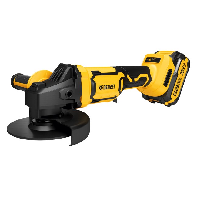 Машина шлифовальная угловая аккумуляторная AGH-BL-20-125 Denzel Машина шлифовальная угловая аккумуляторная AGH-BL-20-125 Denzel