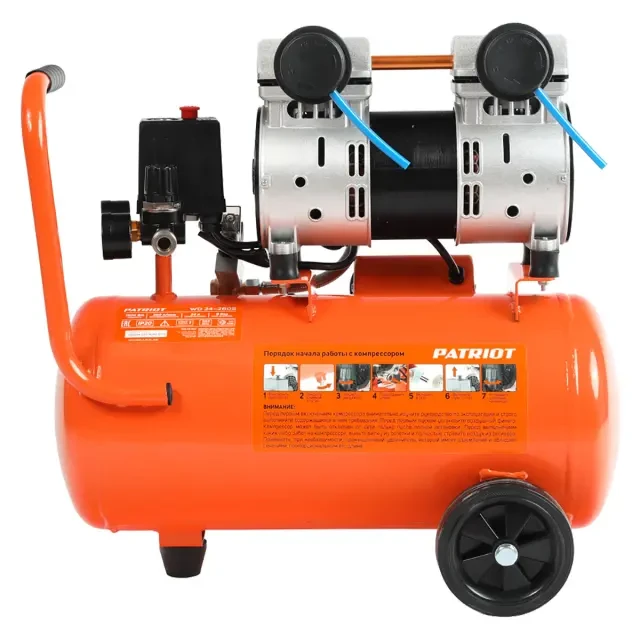 Компрессор поршневой безмасляный Patriot WO 24-260S
