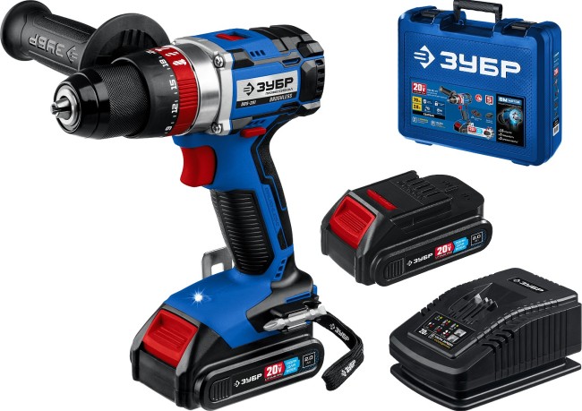 Ударная дрель-шуруповерт DBS-201-22 ЗУБР 2 АКБ Ударная дрель-шуруповерт DBS-201-22 ЗУБР 2 АКБ