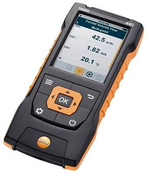 Комплект Testo 440 с Bluetooth-зондом CO2 и кейсом Комплект Testo 440 с Bluetooth-зондом CO2 и кейсом