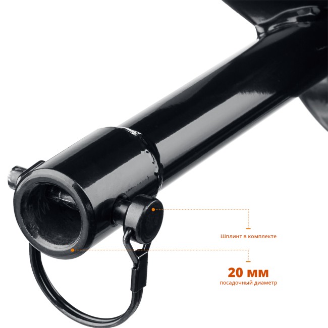 Шнек для мотобуров ЗУБР d 100 мм, грунт