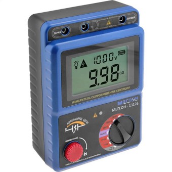 Измеритель сопротивления изоляции (мегаомметр) МЕГЕОН 13126 с поверкой Измеритель сопротивления изоляции (мегаомметр) МЕГЕОН 13126 с поверкой