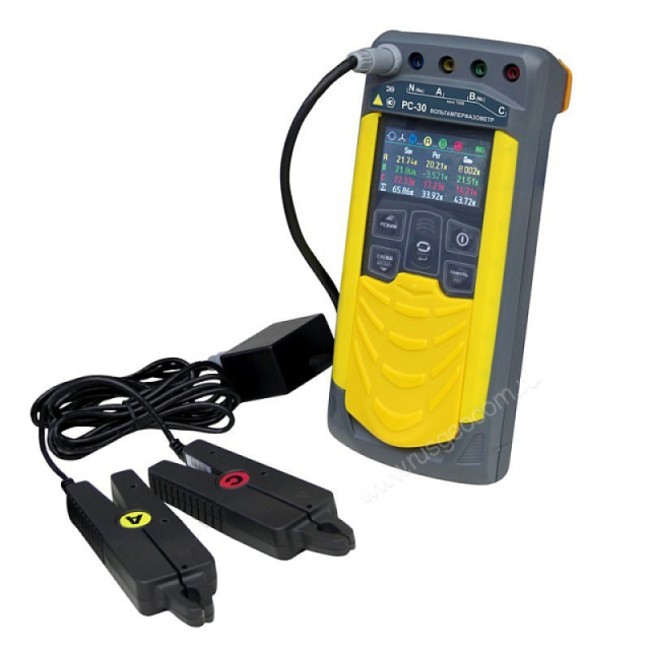 Вольтамперфазометр РС-30 с клещами КТИР-30 с поверкой Вольтамперфазометр РС-30 с клещами КТИР-30 с поверкой