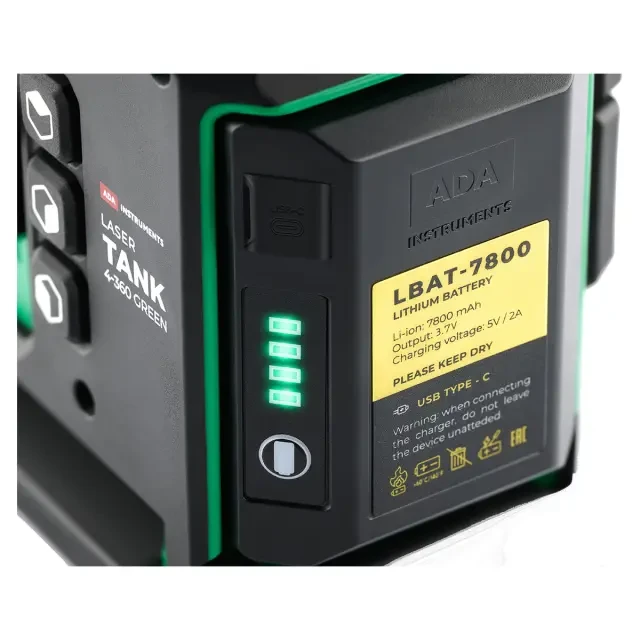 Лазерный уровень ADA LaserTANK 4-360 GREEN Ultimate Edition
