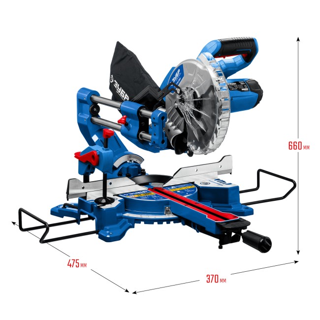Пила торцовочная с протяжкой ППТ-216-П ЗУБР Пила торцовочная с протяжкой ППТ-216-П ЗУБР