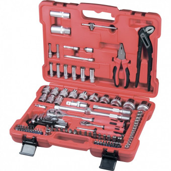 Набор слесарно-монтажный 1/4, 1/2, 5/16" 117 предметов Matrix ProFI