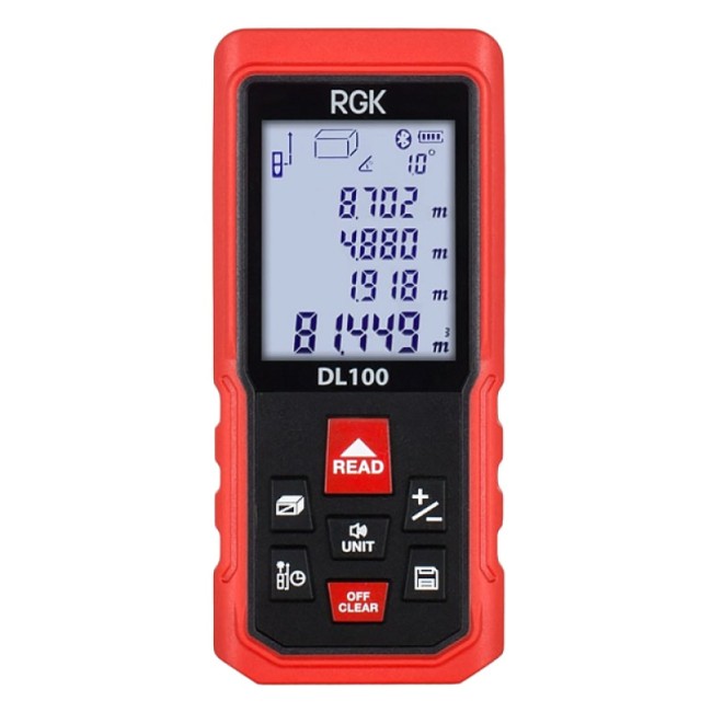 Комплект: ротационный нивелир RGK SP-310 + элевационный штатив RGK SH-170 + рейка RGK LR-2 + дальномер RGK DL100