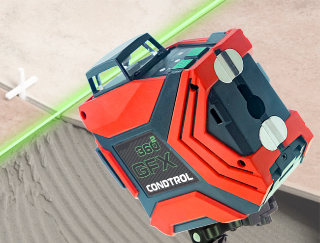 Лазерный уровень Condtrol GFX360-2 с зеленым лучом
