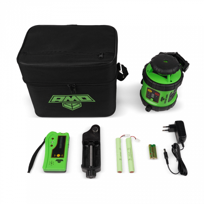 Ротационный нивелир AMO ROTOR 240G с зеленым лучом