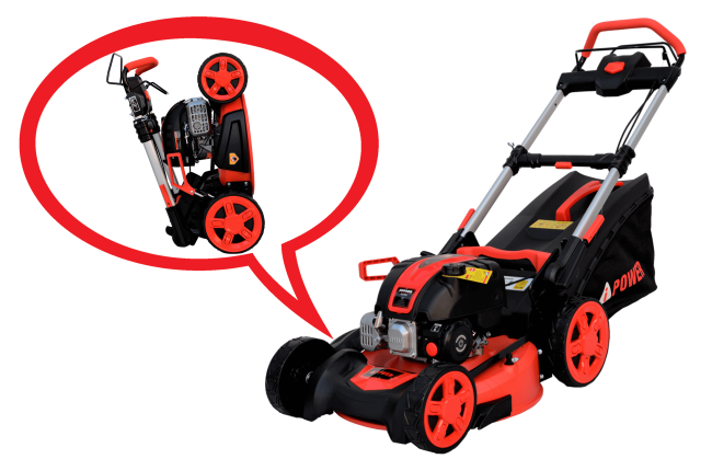 Складная газонокосилка бензиновая самоходная AM48S A-iPower