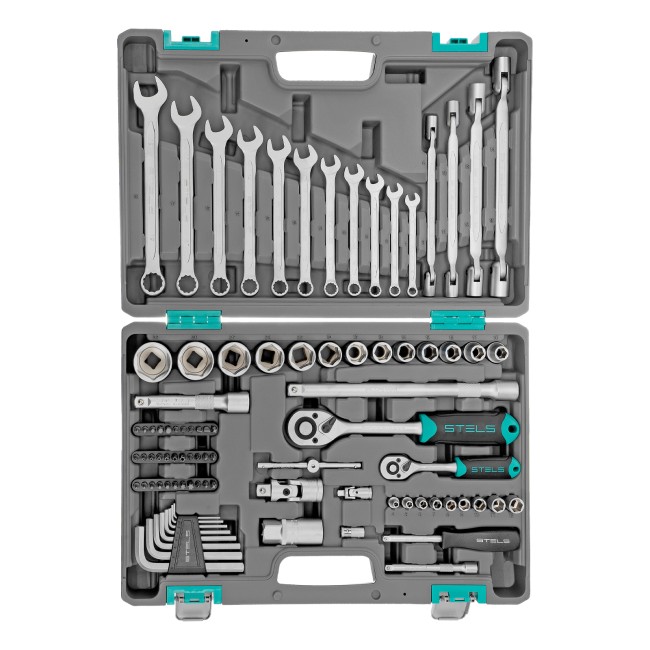 Набор инструментов 1/2", 1/4", CrV 88 предметов Stels